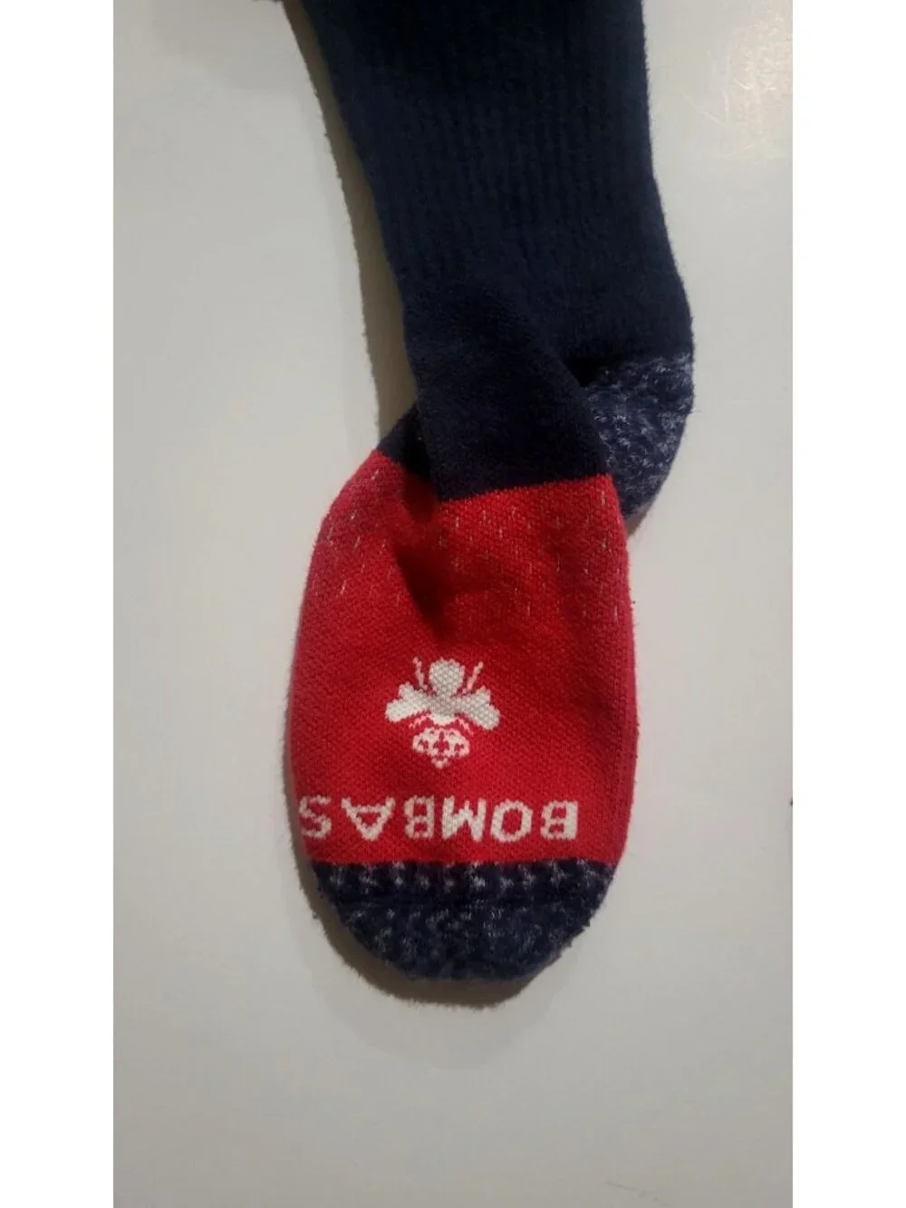Bombas Navy & Red Everyday Compression Socks With Bee Logo 20-30 Size Large